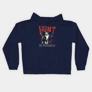 Calico Cat lovers, Purfect hunter in the Digital Edition, Humor, Cats, Technology, cats lovers design Kids Hoodie